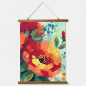 Bloom Vibrant Bloementuin Hangend Wandkleed (Voorkant)