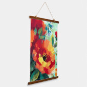 Bloom Vibrant Bloementuin Hangend Wandkleed (Gebogen)