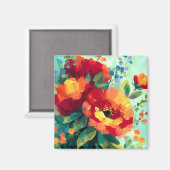 Bloom Vibrant Bloementuin Magneet (Voorkant / Achterkant)