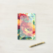 Bloom Vibrant Bloementuin Post-it® Notes (Op bureau)
