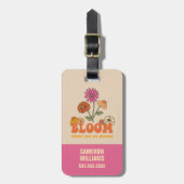 Bloom waar je bent geplant bagagelabel (Voorkant verticaal)