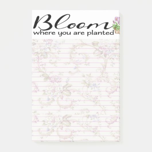 Bloom waar je bent geplant post-it® notes (Voorkant)