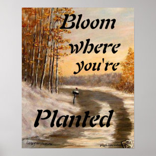 "BLOOM WAAR JE GEPLANTEERD POSTER BENT