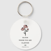 Bloom waar u bent geplant sleutelhanger (Achterkant)