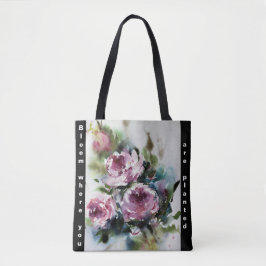 Bloom waar u Canvas tas bent geplant