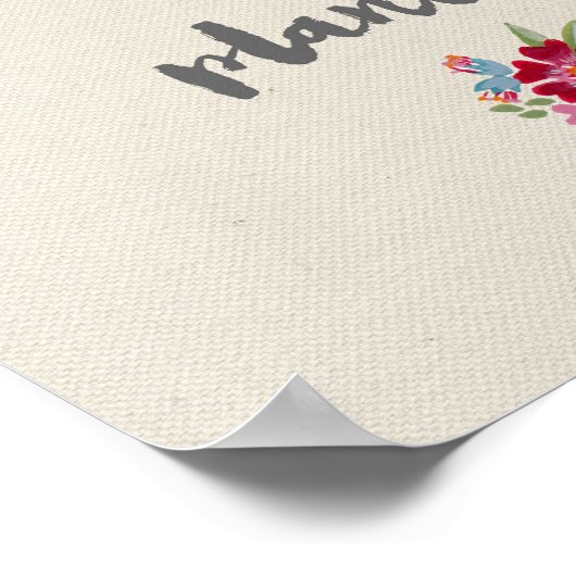 Bloom waar u geplant Poster bent (Hoek)