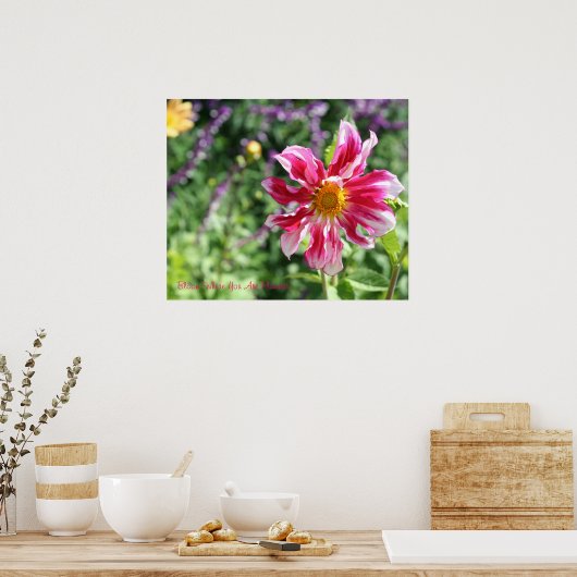 Bloom waar u geplant Poster bent (Keuken)