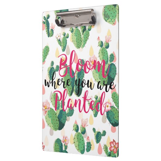Bloom waar u het geplande Cactus Print Klembord be (Links)