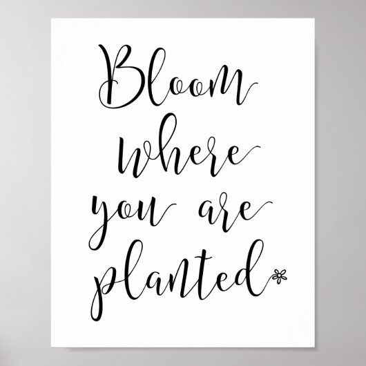 Bloom waar u Poster bent geplant (Voorkant)