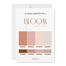 Bloom Wedding Color Palette Kaart
