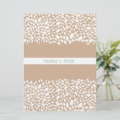 Bloom Wedding Program in Cashmere Programma (Staand voorkant)