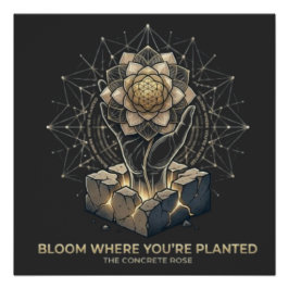 Bloom Where You Are Planted Perfect Poster