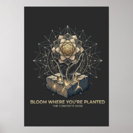 Bloom Where You Are Planted Poster