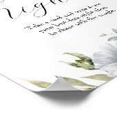 Bloom Wildflower | Meadow Bloemen Datum Nacht Idee Poster (Hoek)