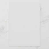 Bloom Wit Bloemen Bruiloft Programma (Achterkant)