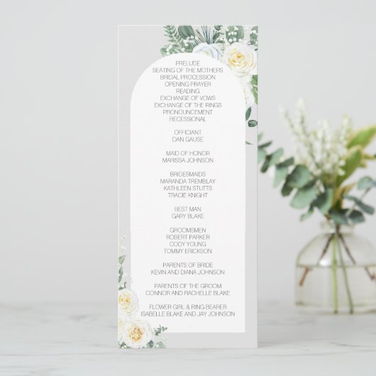 Bloom Wit Bloemen Lang Programma (Staand voorkant)