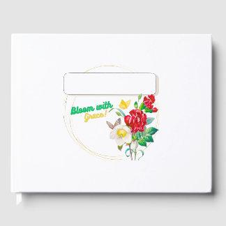 Bloom with Grace Bloemstuk Gastboek – Elegante Geb Gastenboek