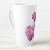 Bloom with Grace – Elegant Roos Design Latte Mok (Linkerhoek)