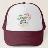 Bloom with Grace Hat | Happy New Year 2026 Trucker Pet (Voorkant)
