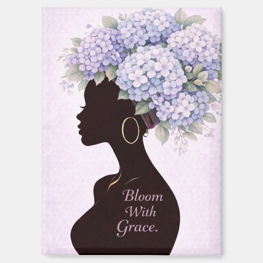 Bloom With Grace Inspirational Magnet  Magneet (Voorkant)