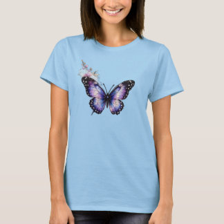Bloom With Grace Papillon Floral Femme T-Shirt |