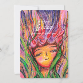 Bloom With Grace – Pastel Bloemen Aanmoedigingswag Feestdagenkaart