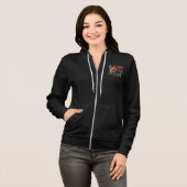 "Bloom with Time" T-Shirt Full-Zip Hoodie (Voorkant volledig)