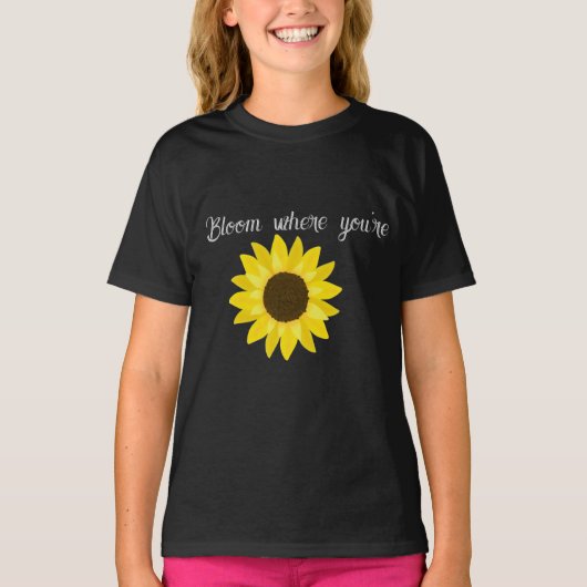 Bloom Zonnebloem T-shirt (Voorkant)