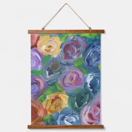 Bloomachtige wandophanging hangend wandkleed (Voorkant)