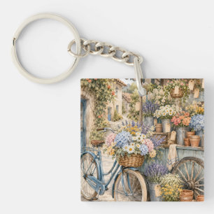 Bloomcore Bloemenmarkt Fiets Sleutelhanger