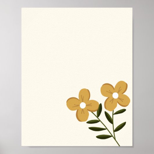 Bloomed flower poster (Voorkant)
