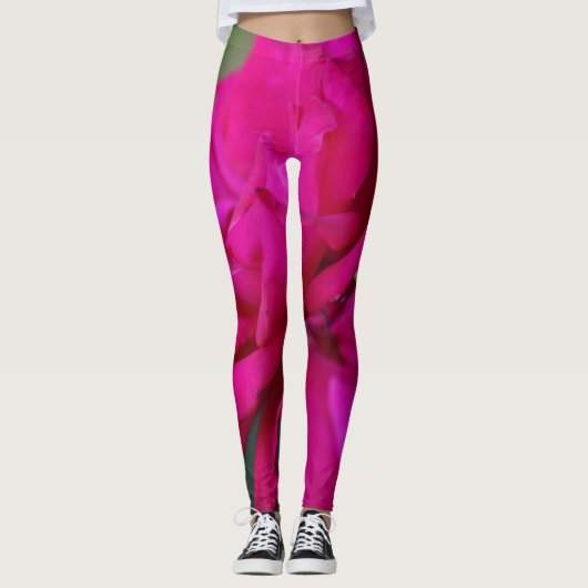 Bloomed Roze Rose Leggings (Voorkant)