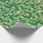 Bloomend cactus succulent cacti camouflage patroon cadeaupapier (Hoek)