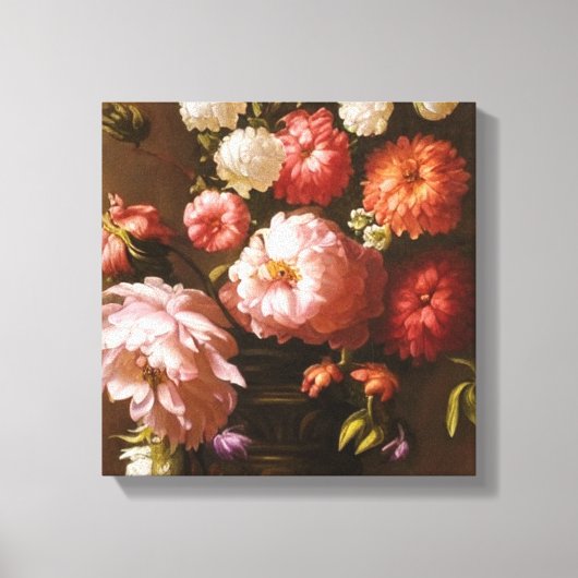 Bloomende bloemen canvas afdruk (Voorkant)