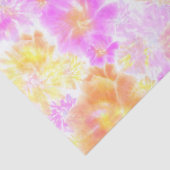 Bloomende bloemen Shibori Floral Tie Dye Pattern Tissuepapier (Detail)