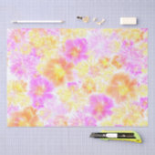 Bloomende bloemen Shibori Floral Tie Dye Pattern Tissuepapier (Craft)