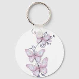 Bloomende Butterflies Sleutelhanger