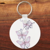 Bloomende Butterflies Sleutelhanger (Voorkant)