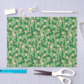 Bloomende cactus succulent groen camouflage patroo tissuepapier (Craft)