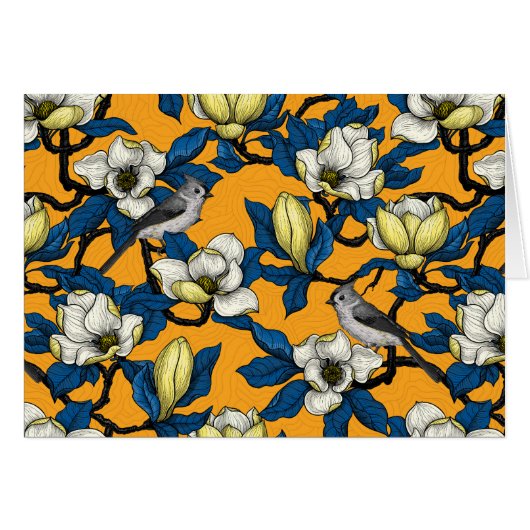 Bloomende magnolia en timuizvogel 3 (Voorkant Horizontaal)