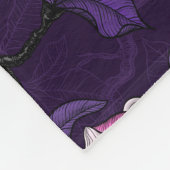 Bloomende magnolia en titmuis bird 4 fleece deken (Hoek)