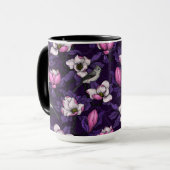 Bloomende magnolia en titmuis bird 4 mok (Voorkant links)