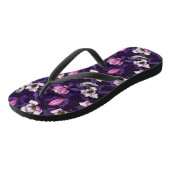 Bloomende magnolia en titmuis bird 4 teenslippers (Schuin)