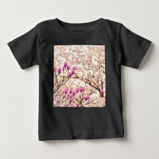 Bloomende roze Paarse Magnolias Spring Flower (Voorkant)