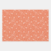 Bloomende witte Hibiscus-bloemen op strand Inpakpapier Vel (Voorkant 3)