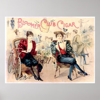Bloomer Club Cigar Poster