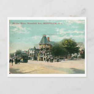 Bloomfield Ave., Montclair NJ 1908  Briefkaart