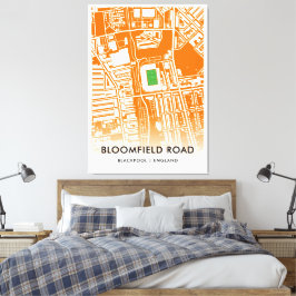 Bloomfield Road Stadium in Blackpool, Verenigd Kon Canvas Afdruk