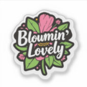Bloomin Lovely Garden Flower Sticker (Voorkant)