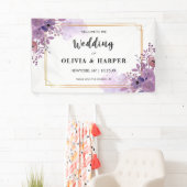 Blooming Amethyst  Golden Lijst Backdrop Ba Spandoek (Insitu)
